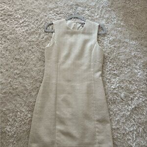 H&M Cream Sleeveless Mini Dress